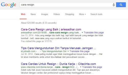 Cara Resign